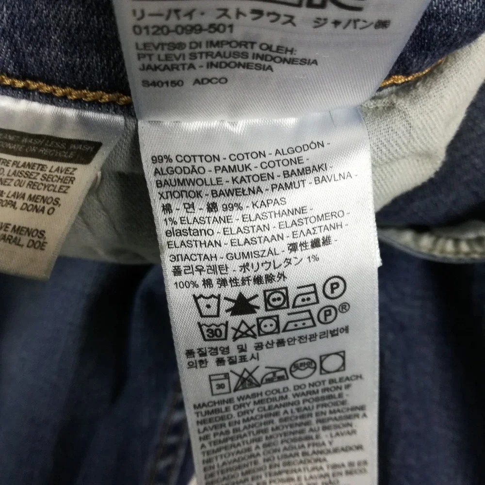 Levi's Mens Jeans 505 Straight Leg Regular Fit Blue Denim Medium‎ Wash 38x29